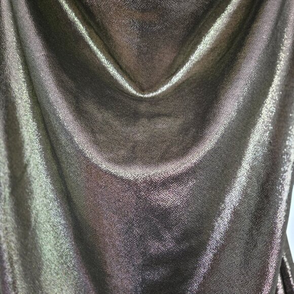 FOREVER 21 Metallic Gold Going Out Bodycon Dress M - Picture 2 of 4